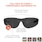 Ergodyne SAGA, Safety Glasses, Anti-Fog, Smoke Lens, Matte Black Frame, Frameless SAGA-AFAS - alternate 6